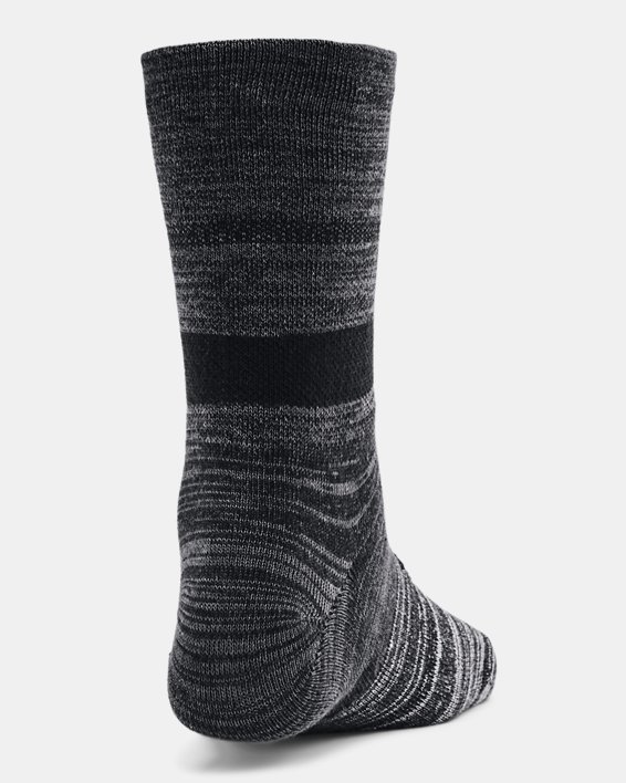 Unisex UA Essential Hi Lo Socks 2-Pack in Black image number 3